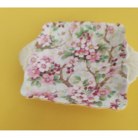 Vintage Shelley Floral Chintz Maytime Jam Trinket Dish 1940's RARE! - Picture 3 of 11